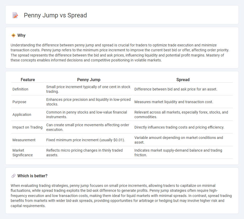 Penny Jump vs Spread in Trading
