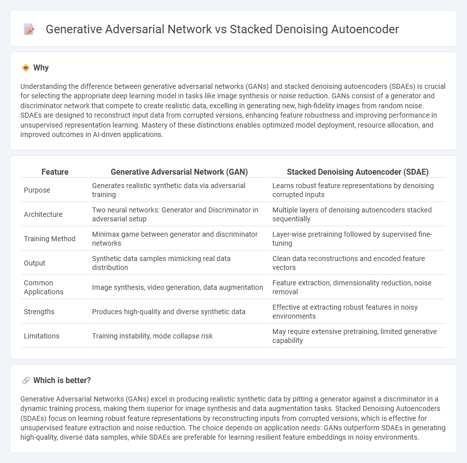 Generative Adversarial Network vs Stacked Denoising Autoencoder in Technology