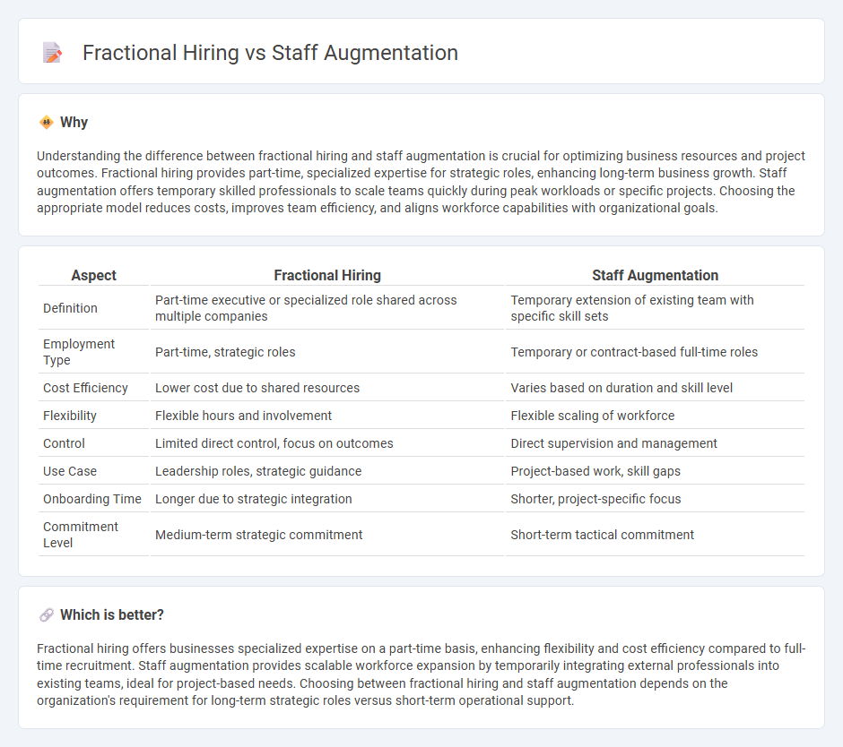 Fractional Hiring vs Staff Augmentation in Employment