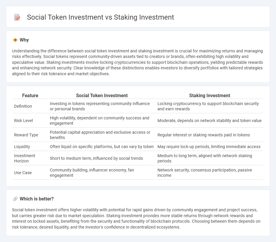 Social Token Investment vs Staking Investment in Investment