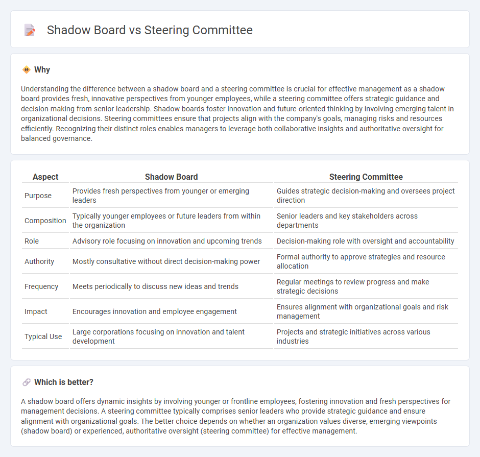 Shadow Board vs Steering Committee in Management