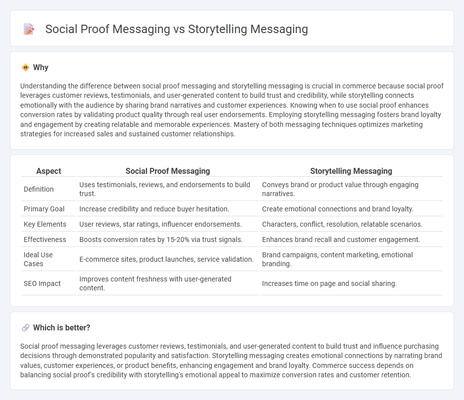 Social Proof Messaging vs Storytelling Messaging in Commerce