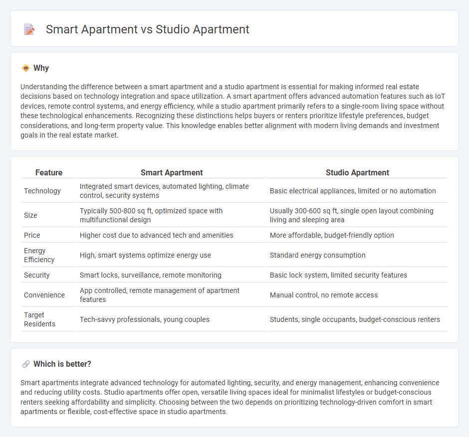 Smart Apartment vs Studio Apartment in Real Estate