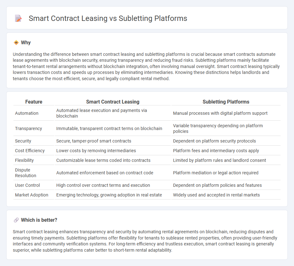 Smart Contract Leasing vs Subletting Platforms in Real Estate