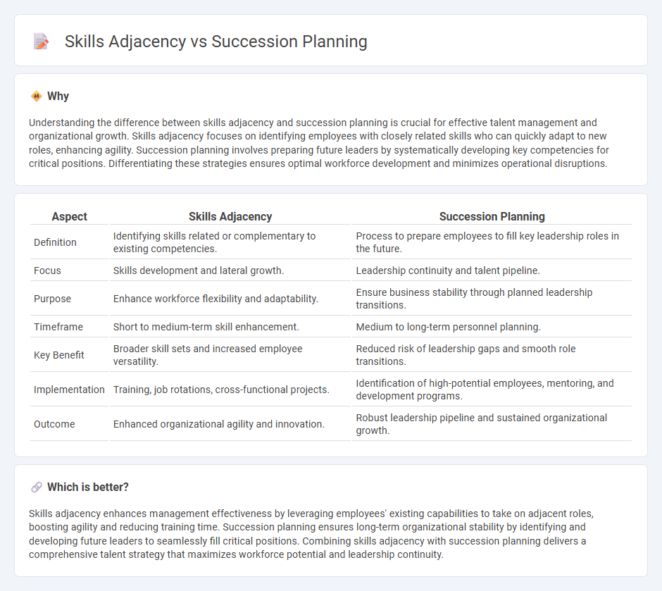 Skills Adjacency vs Succession Planning in Management