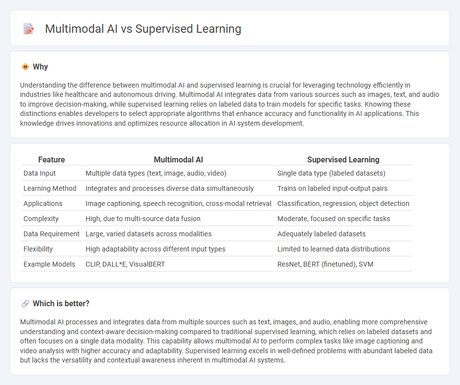 Multimodal Ai vs Supervised Learning in Technology