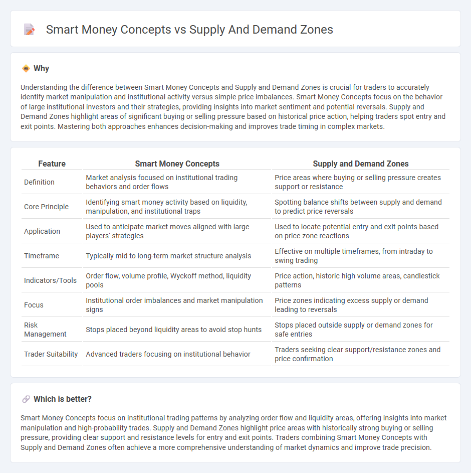 Smart Money Concepts vs Supply And Demand Zones in Trading