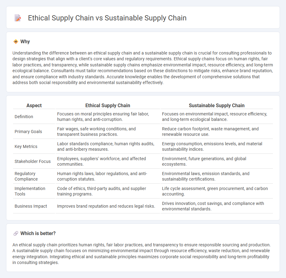 Ethical Supply Chain vs Sustainable Supply Chain in Consulting
