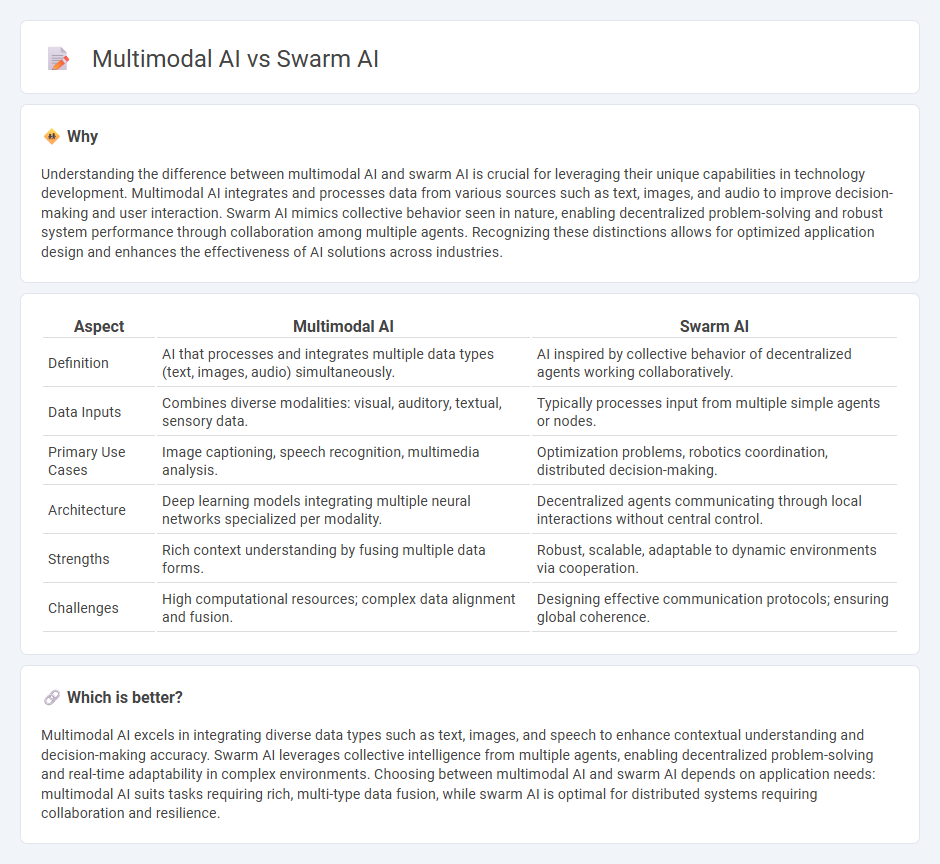 Multimodal Ai vs Swarm Ai in Technology