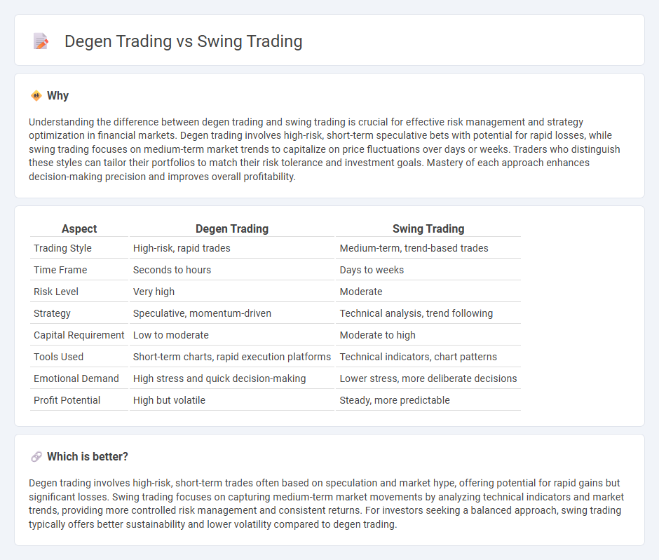 Degen Trading vs Swing Trading in Trading