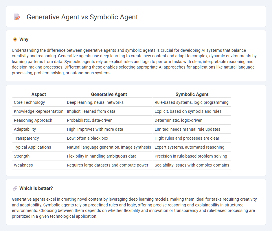 Generative Agent vs Symbolic Agent in Technology