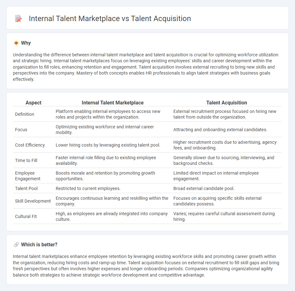 Internal Talent Marketplace vs Talent Acquisition in Human Resources