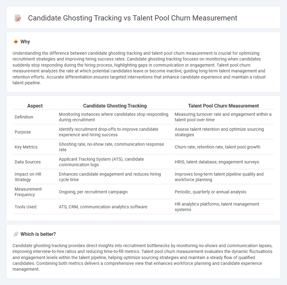Candidate Ghosting Tracking vs Talent Pool Churn Measurement in Human Resources