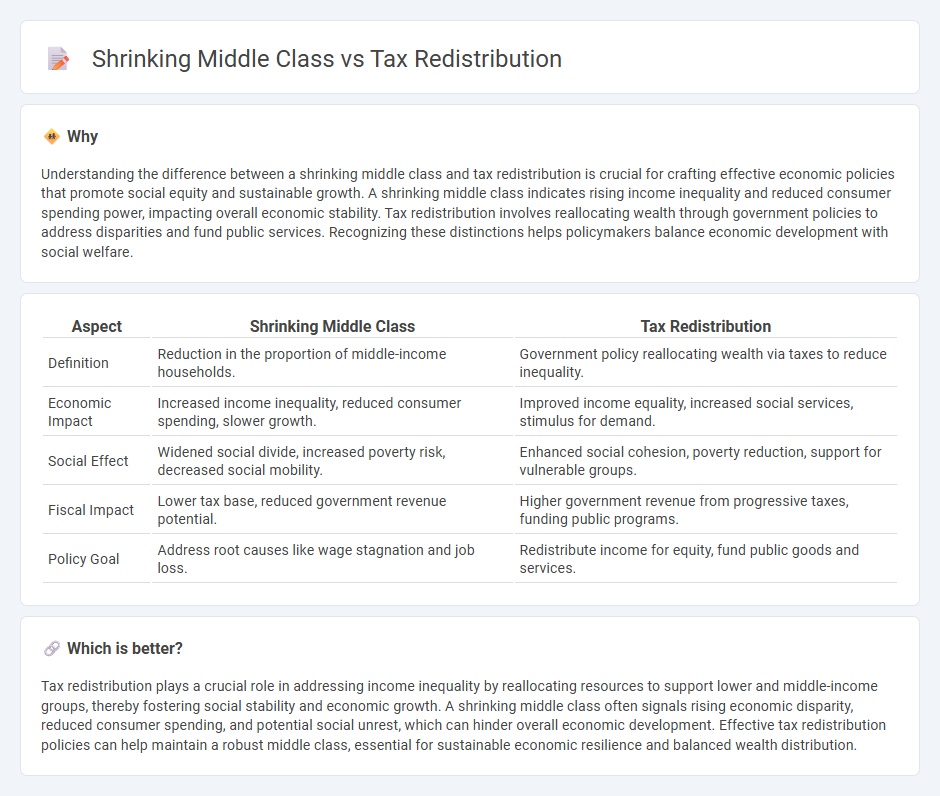 Shrinking Middle Class vs Tax Redistribution in Economy