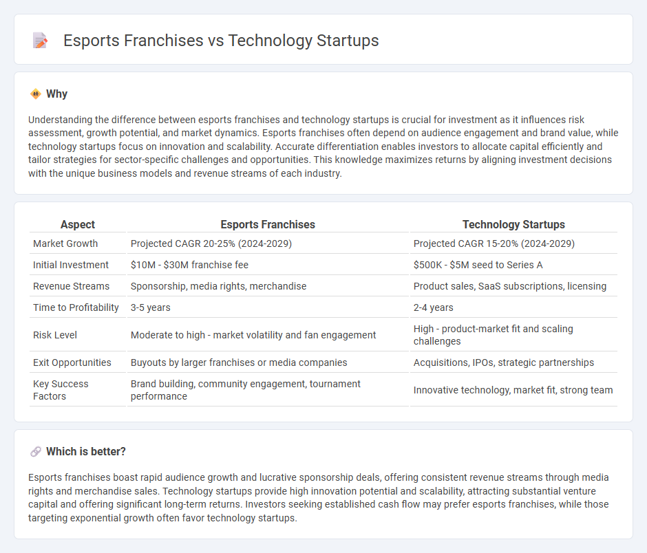 Esports Franchises vs Technology Startups in Investment
