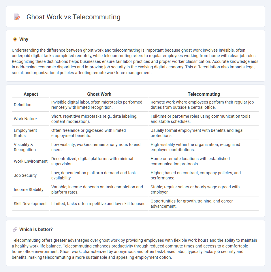 Ghost Work vs Telecommuting in Employment