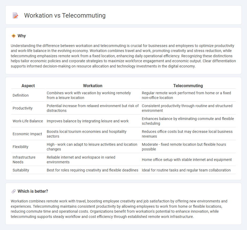 Workation vs Telecommuting in Economy