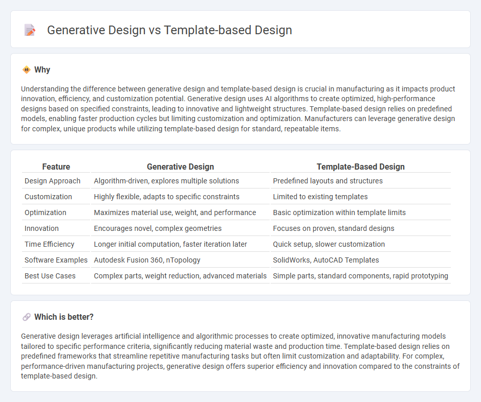 Generative Design vs Template-Based Design in Manufacturing