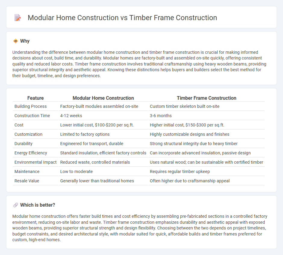 Modular Home Construction vs Timber Frame Construction in Real Estate