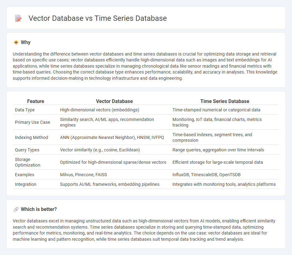 Vector Database vs Time Series Database in Technology
