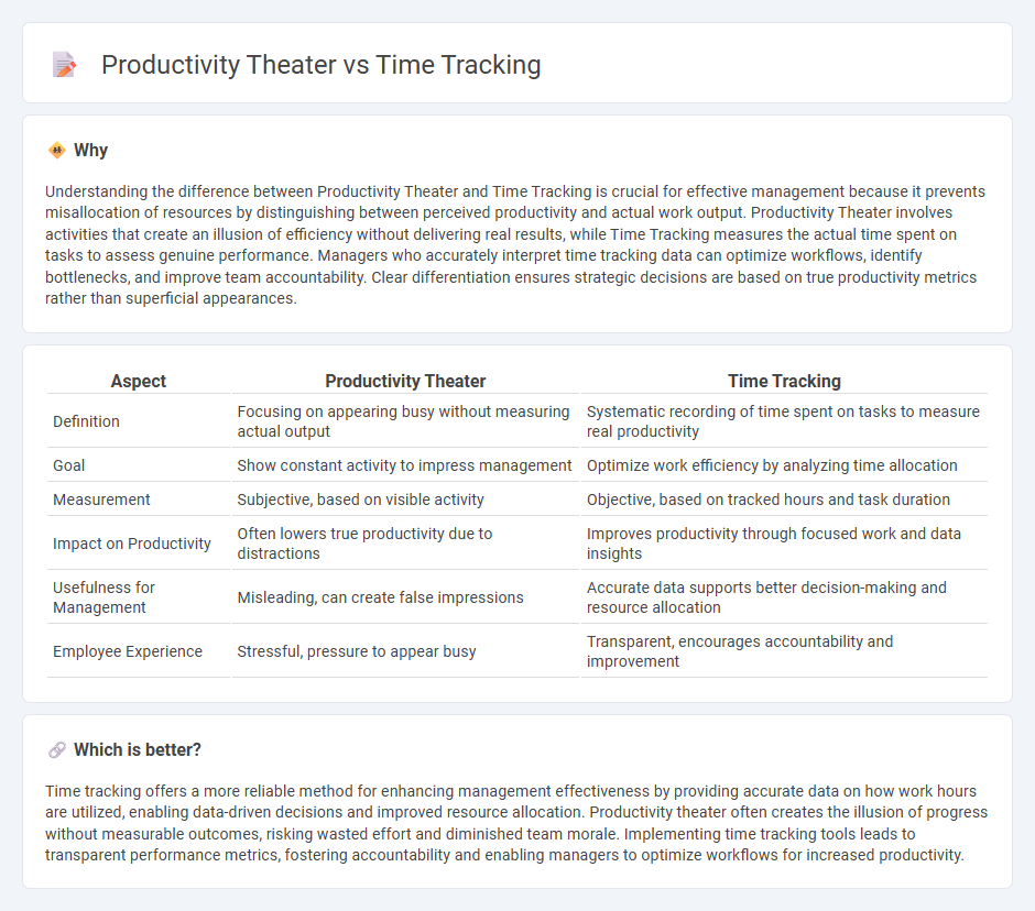 Productivity Theater vs Time Tracking in Management