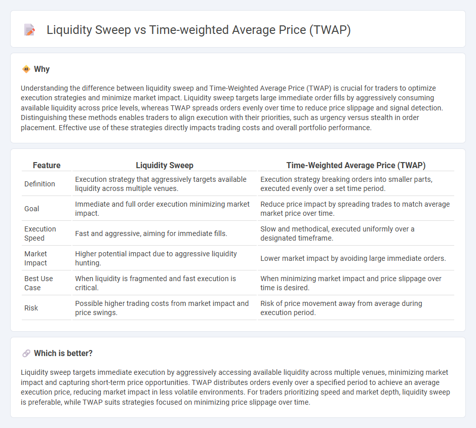 Liquidity Sweep vs Time-Weighted Average Price (Twap) in Trading