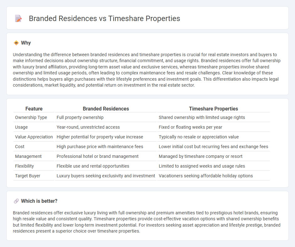 Branded Residences vs Timeshare Properties in Real Estate