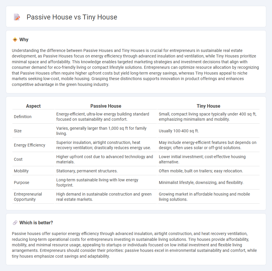 Passive House vs Tiny House in Entrepreneurship