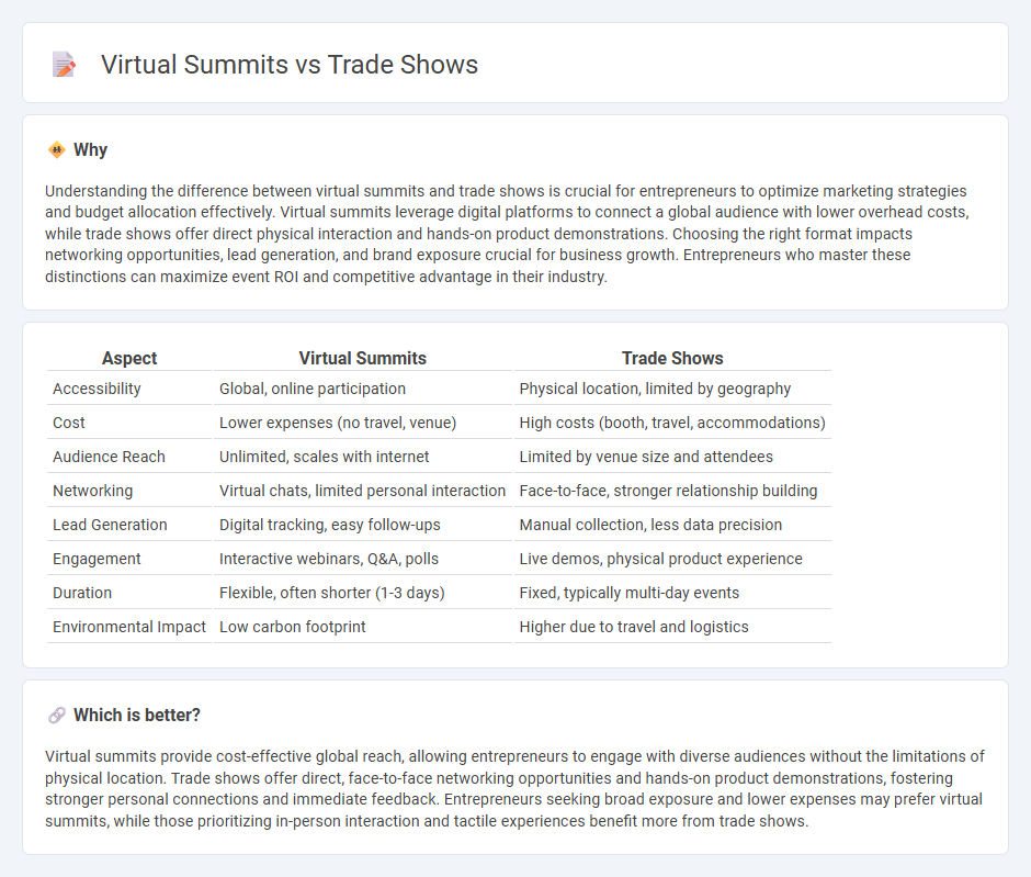 Virtual Summits vs Trade Shows in Entrepreneurship