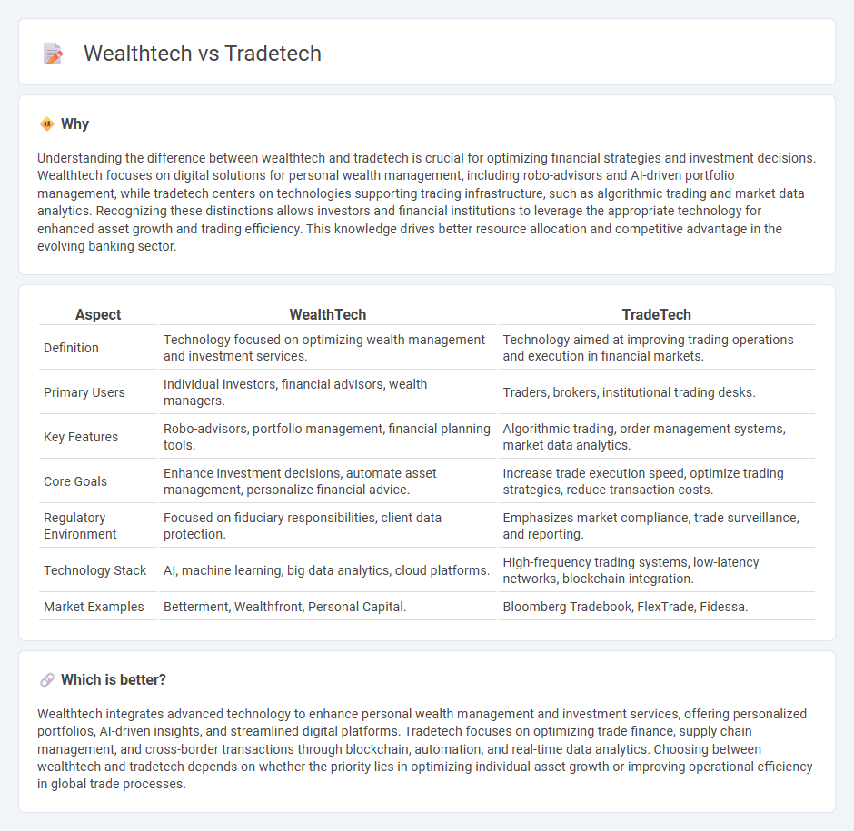 Wealthtech vs Tradetech in Banking