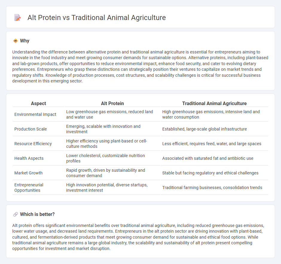 Alt Protein vs Traditional Animal Agriculture in Entrepreneurship