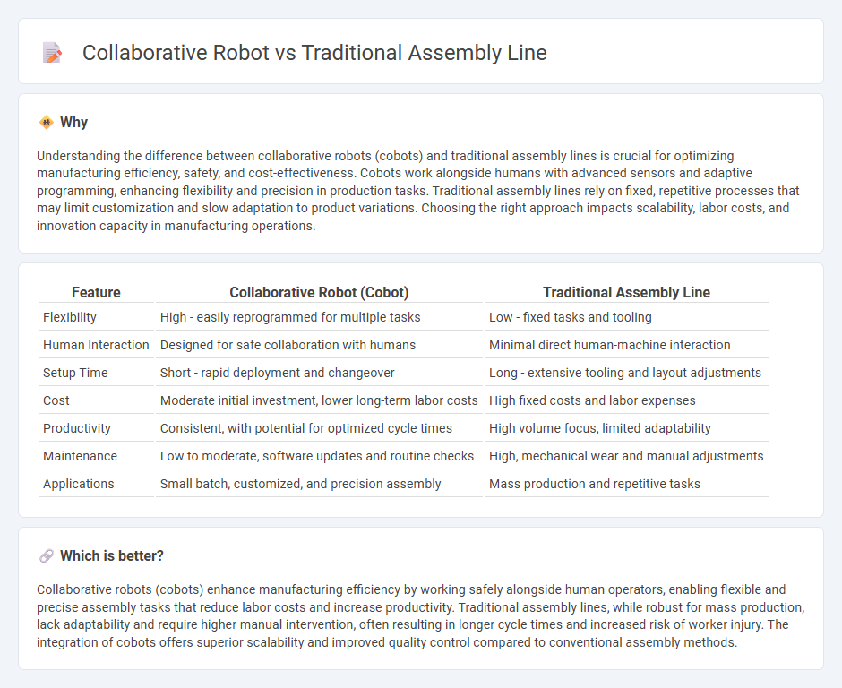 Collaborative Robot vs Traditional Assembly Line in Manufacturing