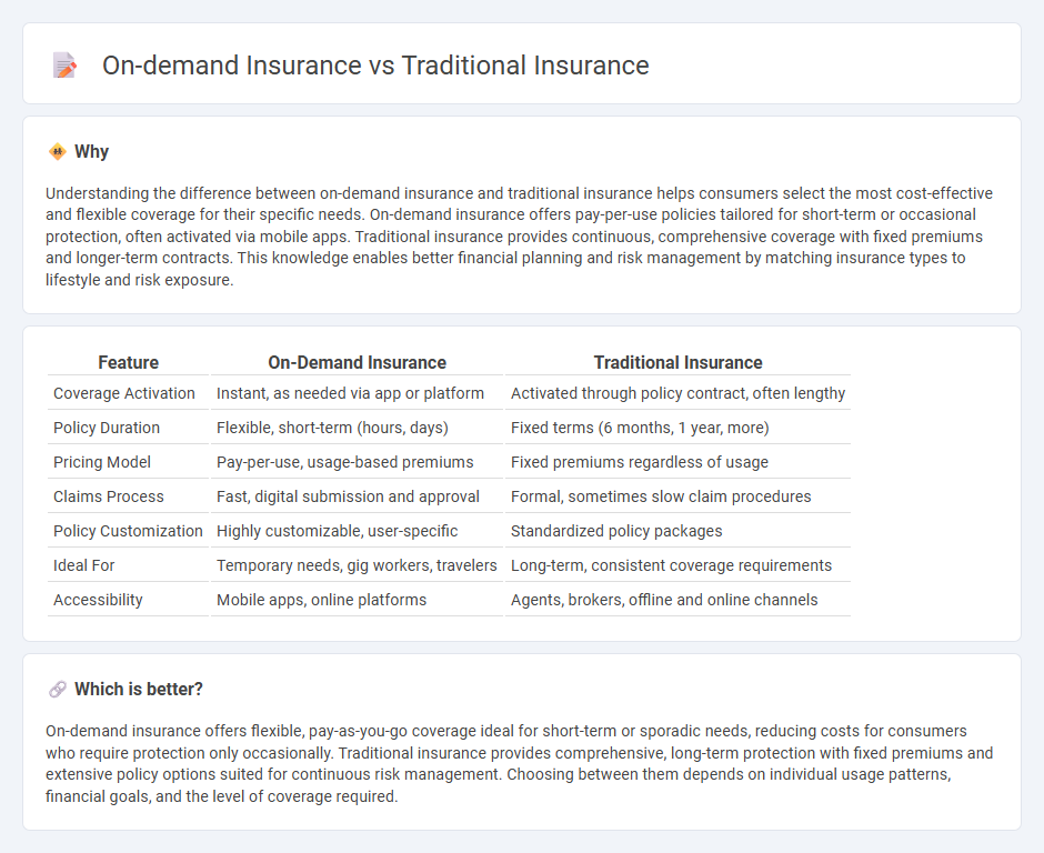 On-Demand Insurance vs Traditional Insurance in Insurance