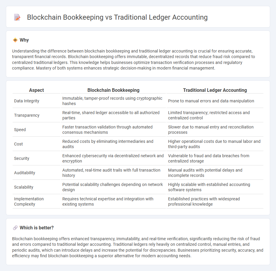 Blockchain Bookkeeping vs Traditional Ledger Accounting in Accounting
