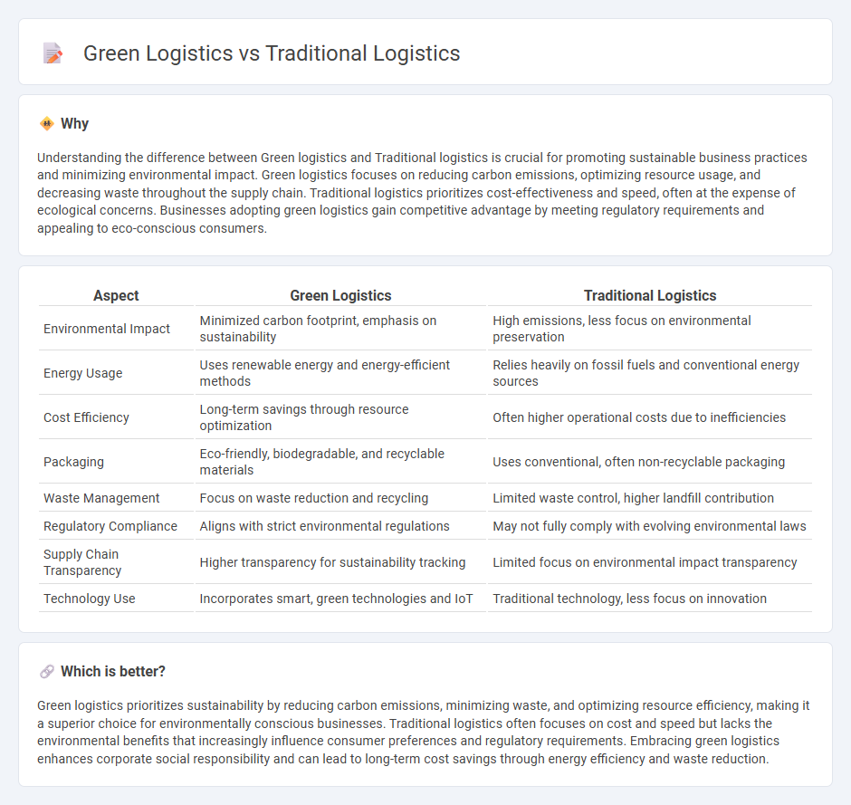 Green Logistics vs Traditional Logistics in Commerce