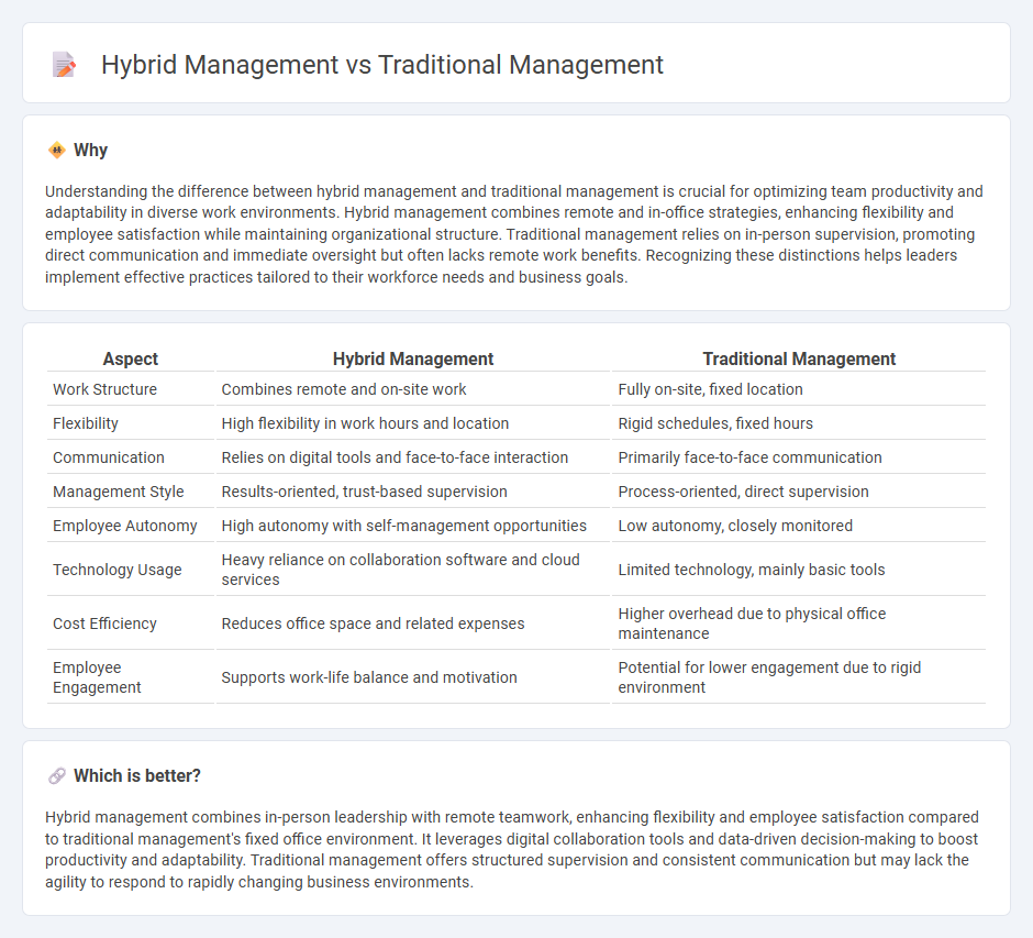 Hybrid Management vs Traditional Management in Management