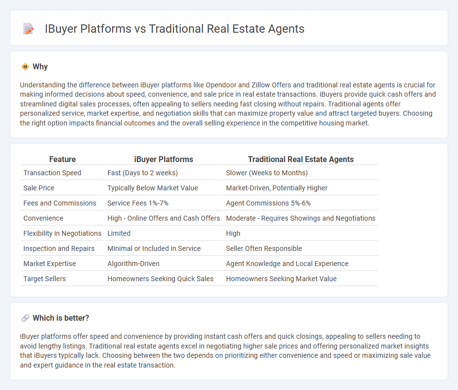 Ibuyer Platforms vs Traditional Real Estate Agents in Real Estate
