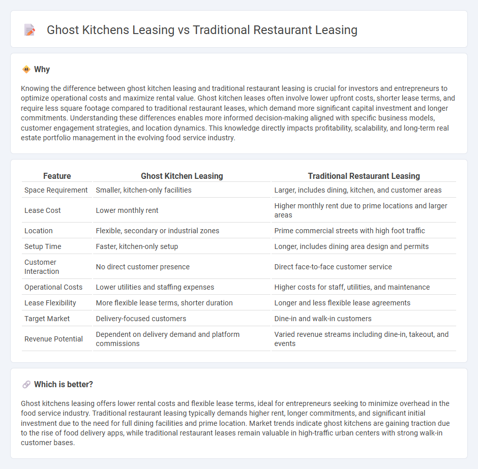 Ghost Kitchens Leasing vs Traditional Restaurant Leasing in Real Estate