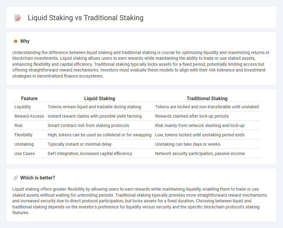Liquid Staking vs Traditional Staking in Finance