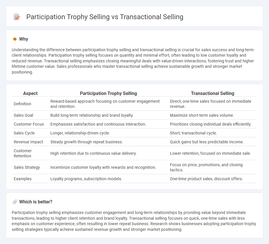 Participation Trophy Selling vs Transactional Selling in Sales