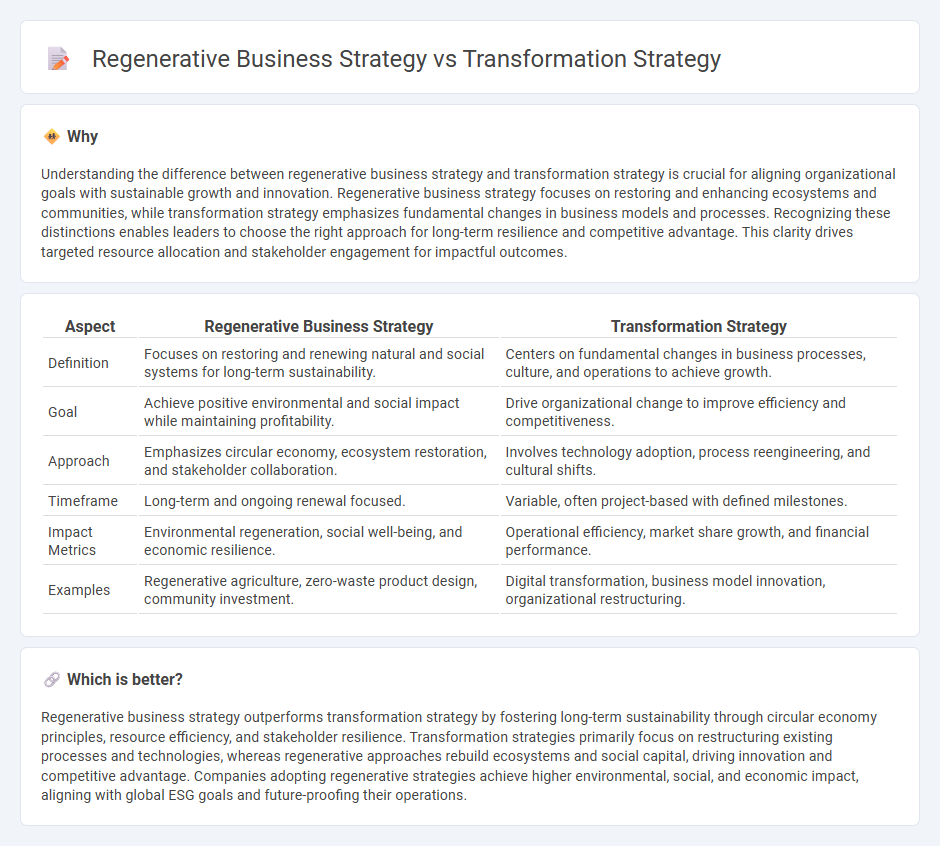 Regenerative Business Strategy vs Transformation Strategy in Consulting