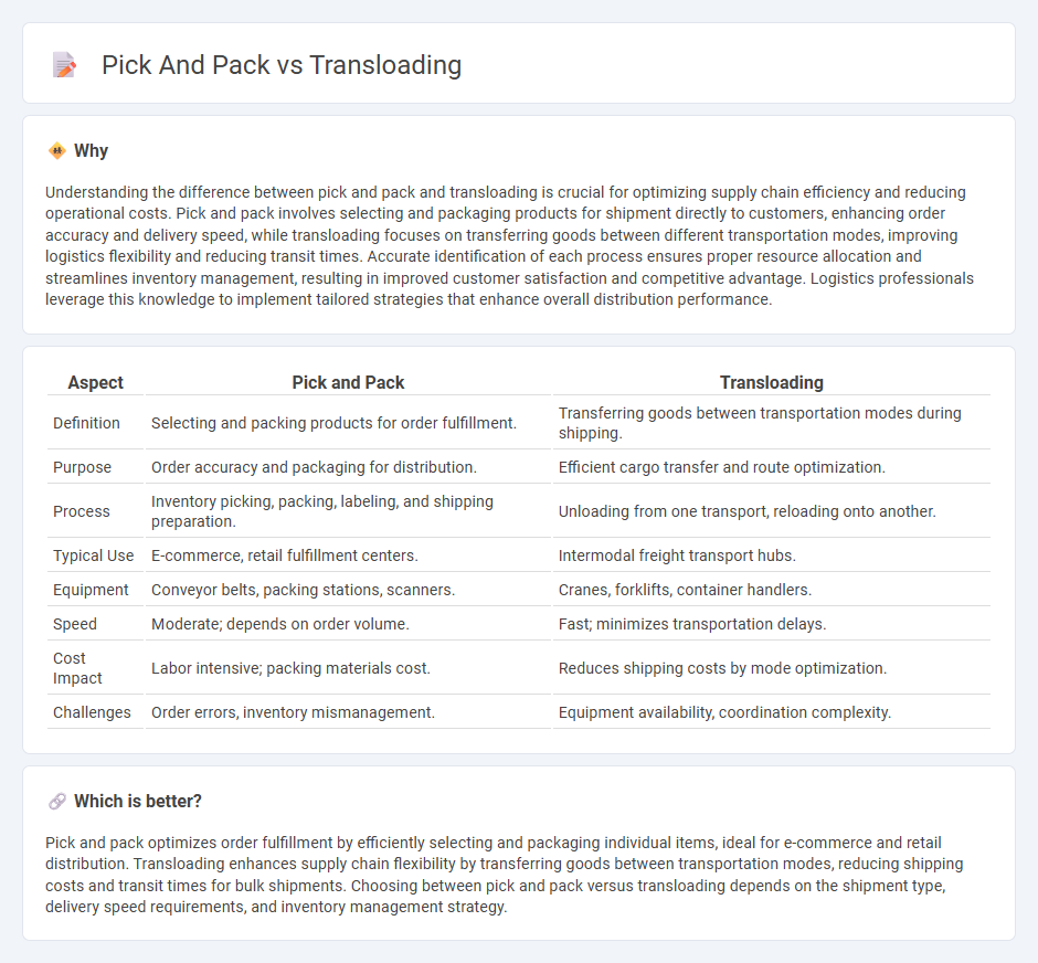 Pick And Pack vs Transloading in Logistics
