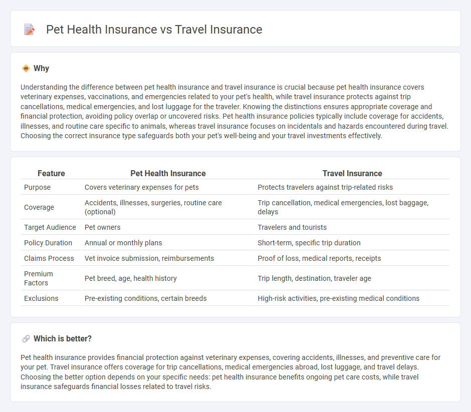 Pet Health Insurance vs Travel Insurance in Insurance
