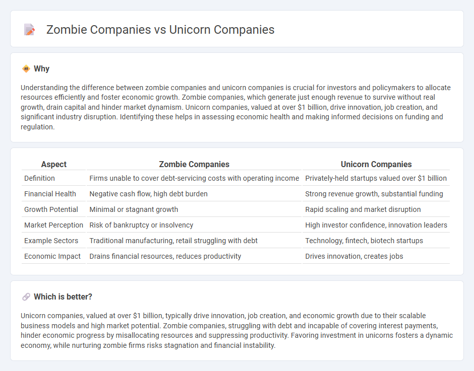 Zombie Companies vs Unicorn Companies in Economy