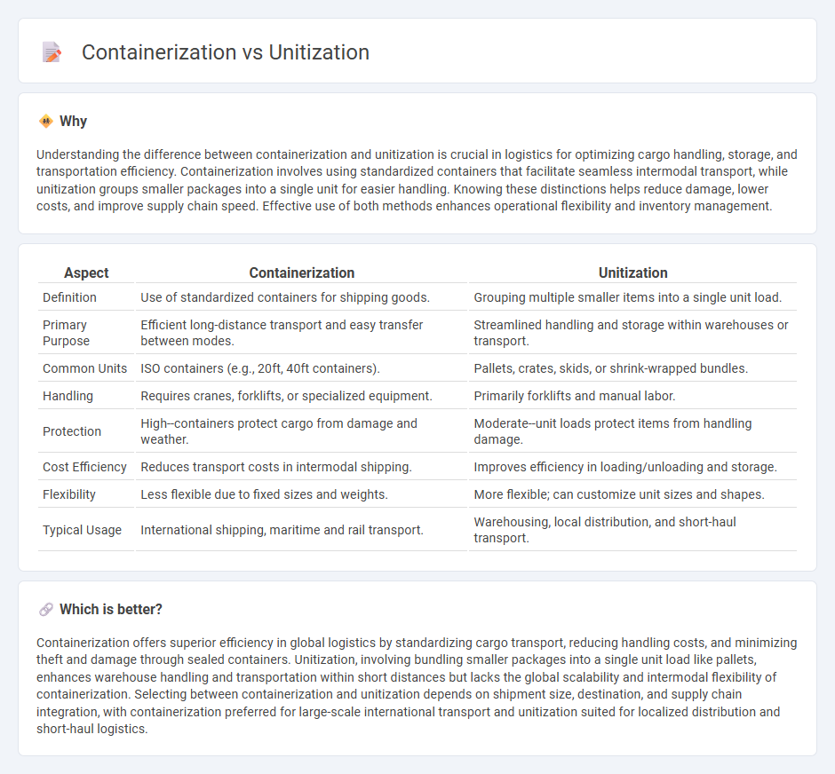 Containerization vs Unitization in Logistics