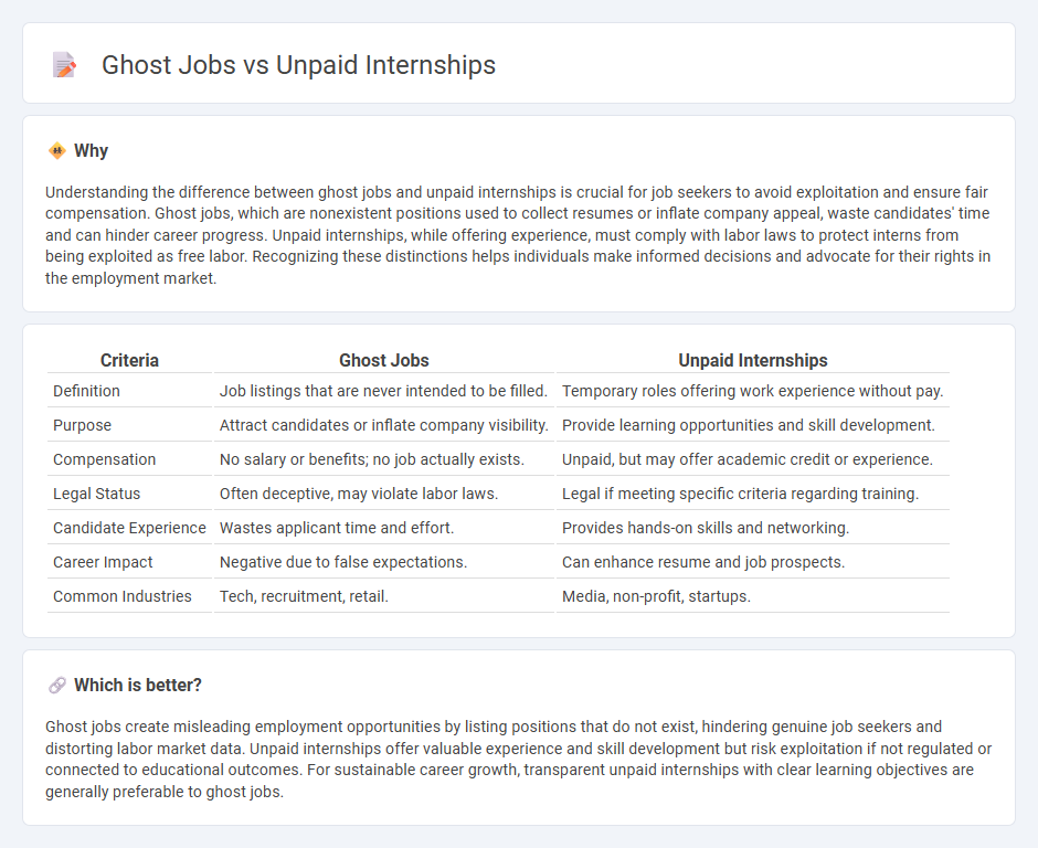 Ghost Jobs vs Unpaid Internships in Employment