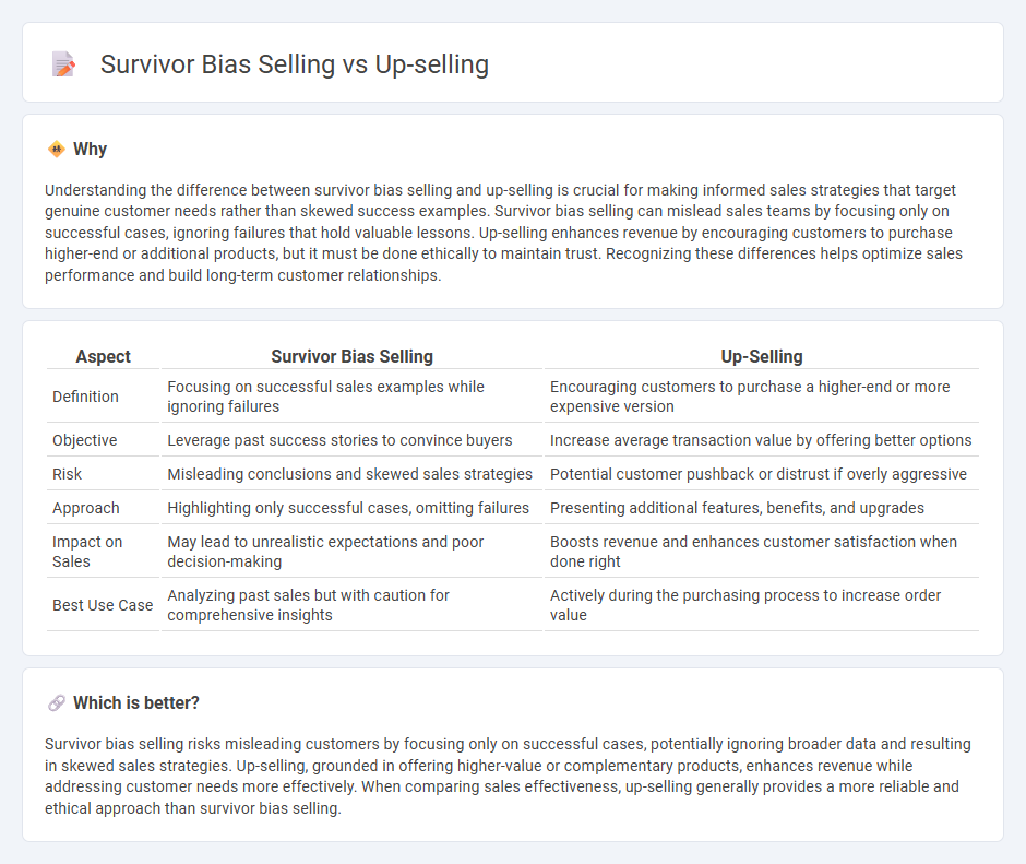 Survivor Bias Selling vs Up-Selling in Sales