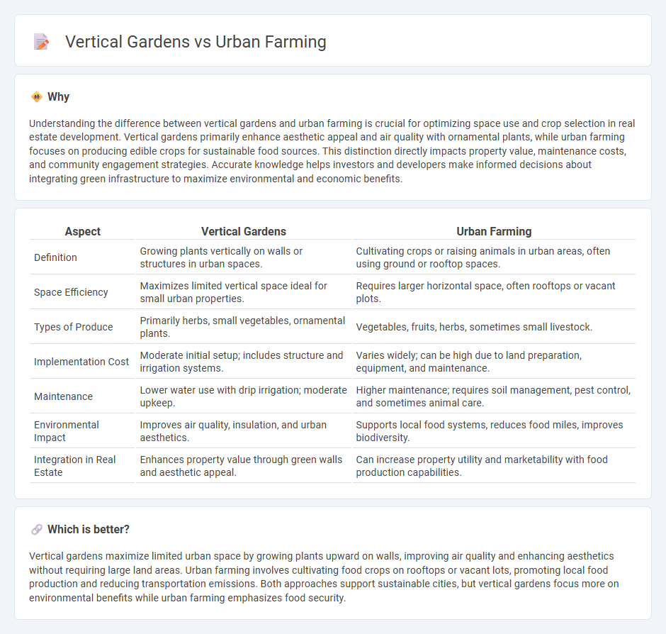 Vertical Gardens vs Urban Farming in Real Estate