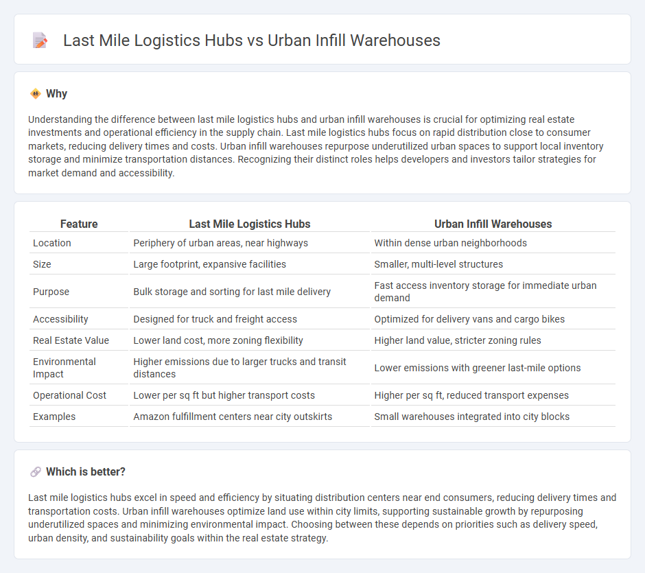 Last Mile Logistics Hubs vs Urban Infill Warehouses in Real Estate