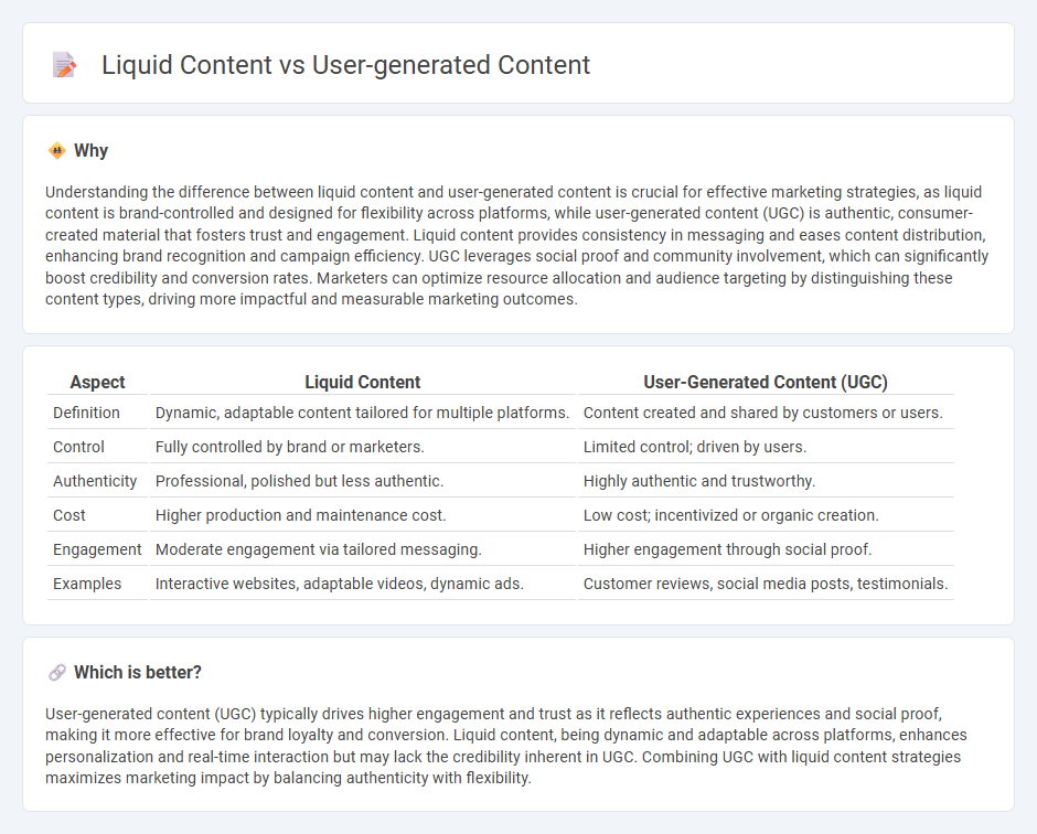 Liquid Content vs User-Generated Content in Marketing